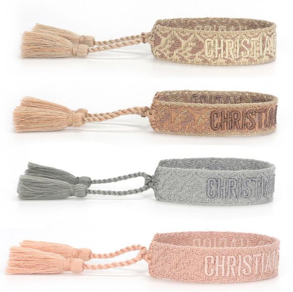 fashion classic brand bangles bracelets luxury women men handmade signature embroidered woven tassel adjustable bracelet jewelry friendship, Black
fashion classic brand bangles bracelets luxury women men handmade signature embroidered woven tassel adjustable bracelet jewelry friendship, Black
