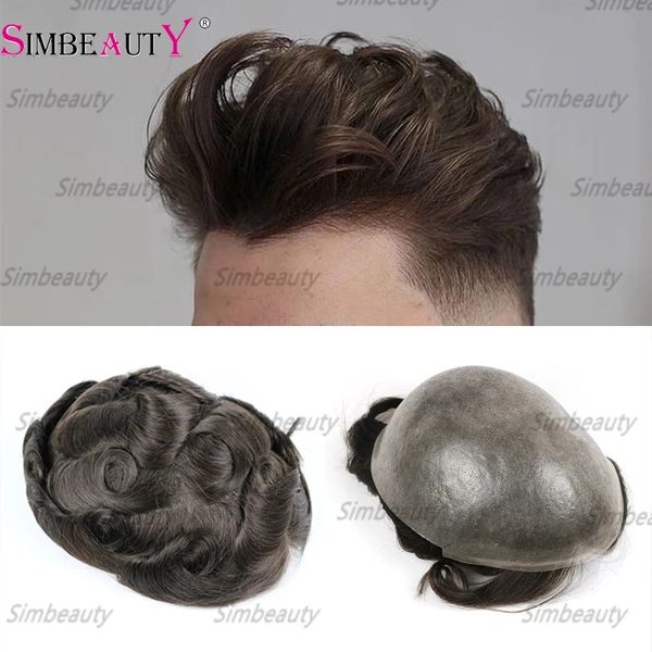brown ultra super thin durable skin 100% indian human hair toupee for men natural hairline 0.04-0.05mm pu base vlooped male wig, Black
brown ultra super thin durable skin 100% indian human hair toupee for men natural hairline 0.04-0.05mm pu base vlooped male wig, Black