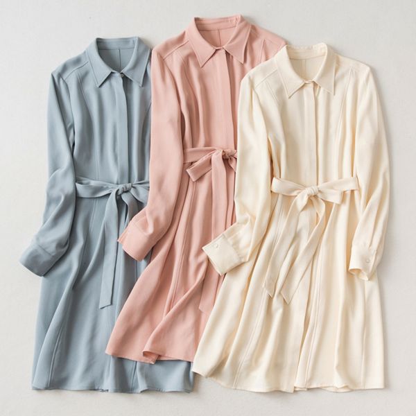 casual dresses spring and autumn solid color high waist lace up cardigan brand aging temperament lapel medium length skirt light luxury pink, Black;gray
casual dresses spring and autumn solid color high waist lace up cardigan brand aging temperament lapel medium length skirt light luxury pink, Black;gray