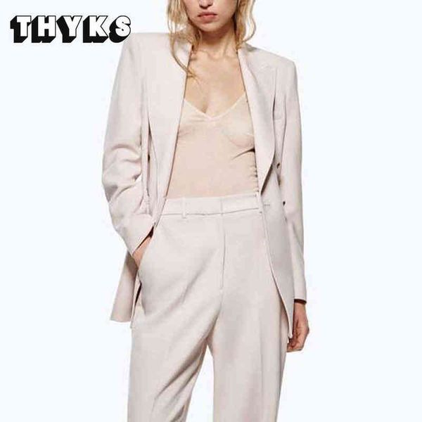 double breasted blazer vintage long sleeve jacket and pants suit 2 pieces set coats office lady solid za women 2022 spring j220813, White;black
double breasted blazer vintage long sleeve jacket and pants suit 2 pieces set coats office lady solid za women 2022 spring j220813, White;black
