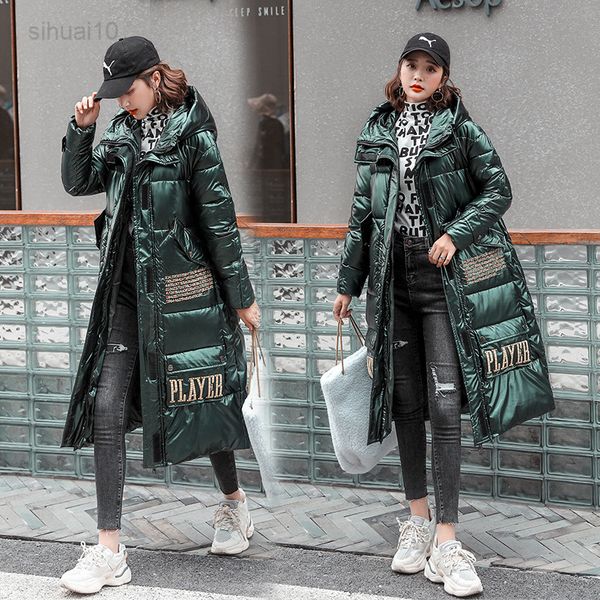 qingwen fashion parka hooded shiny solid color long cotton quilted jacket women winter large size quilted down jacket female 2022 l220725, Black
qingwen fashion parka hooded shiny solid color long cotton quilted jacket women winter large size quilted down jacket female 2022 l220725, Black