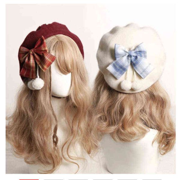 2021 new cute plaid versatile painter hat japanese soft girl autumn winter hat french elegant wool blend cap fashion beret j220722, Blue;gray
2021 new cute plaid versatile painter hat japanese soft girl autumn winter hat french elegant wool blend cap fashion beret j220722, Blue;gray