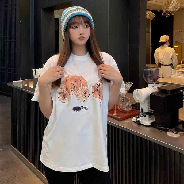 women's t-shirt spring and summer palm print severed bear br men's women's short sleeve large loose couple shirt t-shirt 6mt0, White
women's t-shirt spring and summer palm print severed bear br men's women's short sleeve large loose couple shirt t-shirt 6mt0, White
