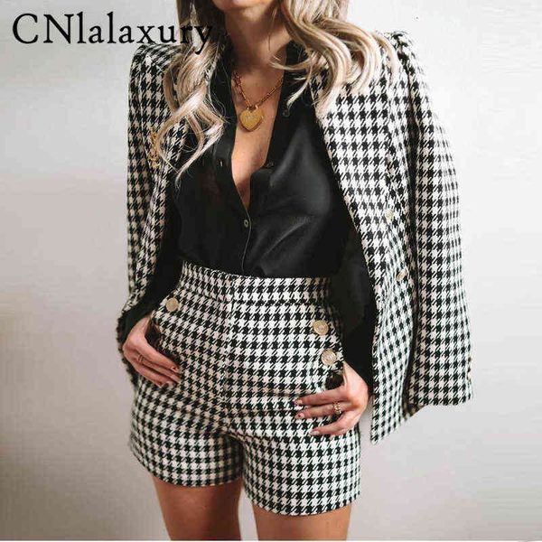 suit cnlalaxury 2022 new spring autumn women fashion houndstooth double breaste, White;black
suit cnlalaxury 2022 new spring autumn women fashion houndstooth double breaste, White;black