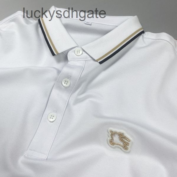 designer t shirt and polo shirt light luxury tiansi pearl ground mesh business casual white men's slim fit lapel short sleeve war horse, Black
designer t shirt and polo shirt light luxury tiansi pearl ground mesh business casual white men's slim fit lapel short sleeve war horse, Black