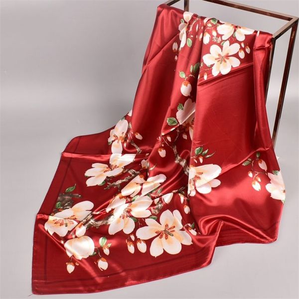 fashion shawl scarves for women floral print silk satin hijab female wraps 90 90cm square shawls bandana scarfs ladies 220704, Blue;gray
fashion shawl scarves for women floral print silk satin hijab female wraps 90 90cm square shawls bandana scarfs ladies 220704, Blue;gray