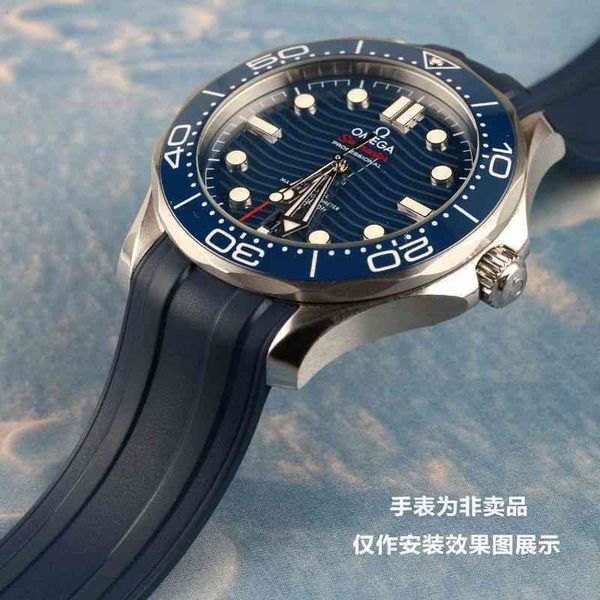 luxury fashion watch for mens mechanical wristwatch ome seahorse 300 rubber strap original style tape 20mmdigner watch, Slivery;brown 
luxury fashion watch for mens mechanical wristwatch ome seahorse 300 rubber strap original style tape 20mmdigner watch, Slivery;brown