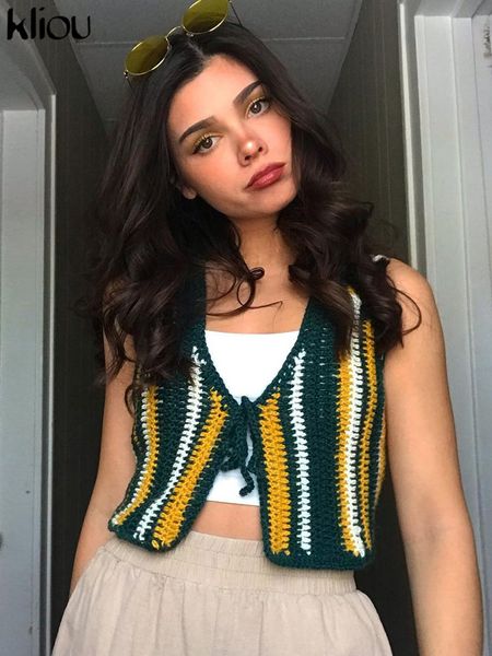 knitted patchwork tank women popular deep v-neck bandage color match external wear vest streetwear female clothing, Black;white
knitted patchwork tank women popular deep v-neck bandage color match external wear vest streetwear female clothing, Black;white