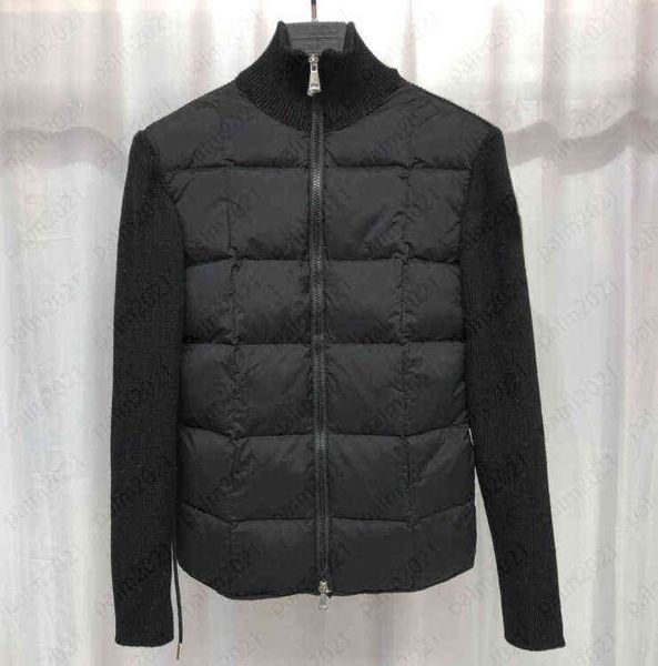 22ss womens wool knit sweaters puffer jacket zipper open stand collar white duck down waist lightweight down jacket, White;black
22ss womens wool knit sweaters puffer jacket zipper open stand collar white duck down waist lightweight down jacket, White;black