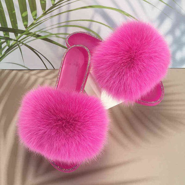women flip flops summer sandals fluffy slippers women real fur slides female rhinestones crystal shoe for women new arrival 2022, Black
women flip flops summer sandals fluffy slippers women real fur slides female rhinestones crystal shoe for women new arrival 2022, Black