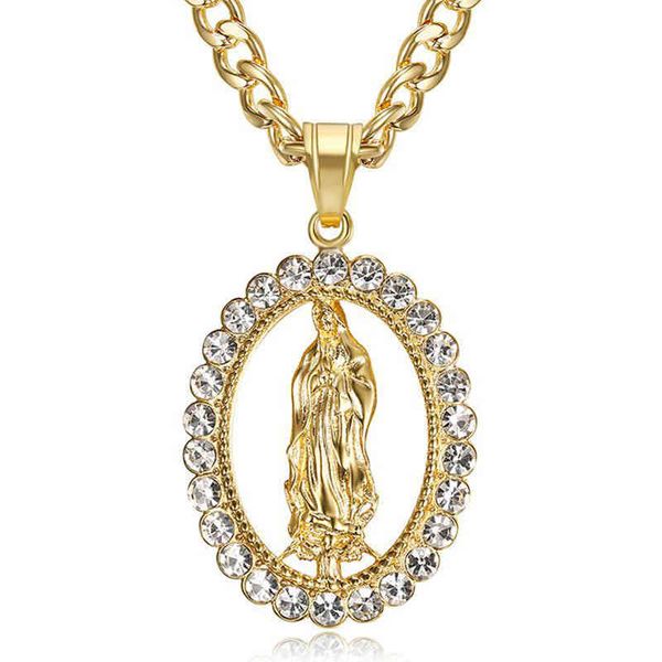 hip hop iced out big virgin mary necklaces pendants gold color stainless steel chain for women christian jewelry madonna xl1145, Silver
hip hop iced out big virgin mary necklaces pendants gold color stainless steel chain for women christian jewelry madonna xl1145, Silver