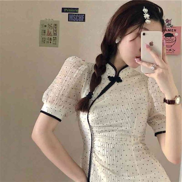 casual dresses 2022 summer french first love national style improved cheongsam, sweet waist, thin white polka dot dress swp2, Black;gray
casual dresses 2022 summer french first love national style improved cheongsam, sweet waist, thin white polka dot dress swp2, Black;gray