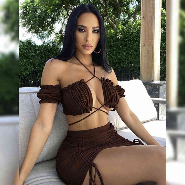 designer women's casual dresses 2022 women's ear edge suspender two piece set summer hollowed out bandage pleated hip wrap dresses, Black;gray
designer women's casual dresses 2022 women's ear edge suspender two piece set summer hollowed out bandage pleated hip wrap dresses, Black;gray