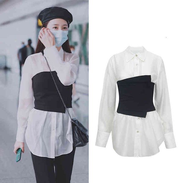 casual dresses momoshero shen mengchen's design sense french minority waist seal shirt two-piece set, Black;gray
casual dresses momoshero shen mengchen's design sense french minority waist seal shirt two-piece set, Black;gray