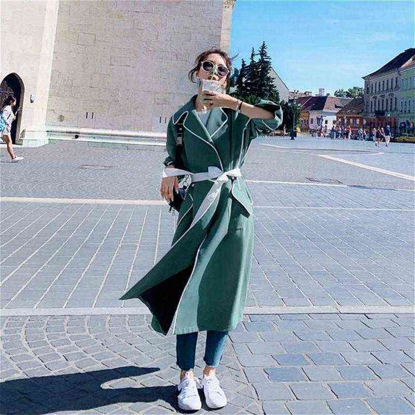 women's trench coats women long sleeve korean style all-match high street fashionable outerwear windbreaker elegant abrigo mujer simple, Tan;black
women's trench coats women long sleeve korean style all-match high street fashionable outerwear windbreaker elegant abrigo mujer simple, Tan;black