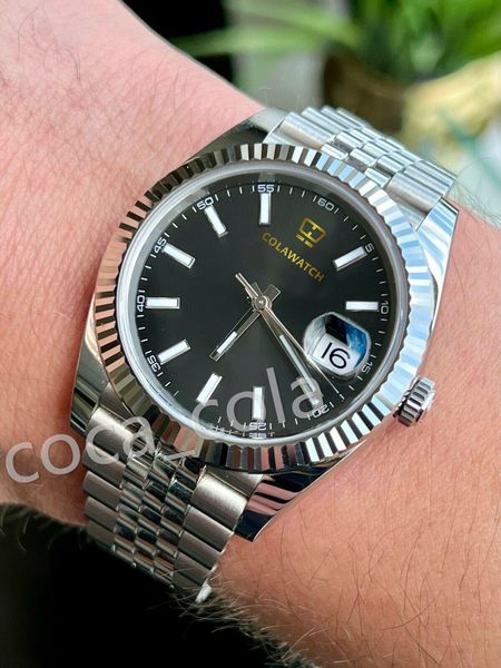 original box waterproof selling watches 41m fluted date just black dial jubilee bracelet men automatic wristwatch, Slivery;brown
original box waterproof selling watches 41m fluted date just black dial jubilee bracelet men automatic wristwatch, Slivery;brown