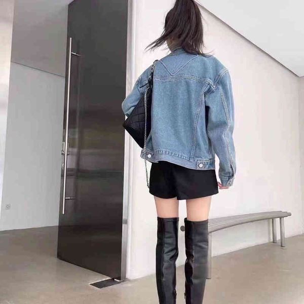 designer denim jacket tide brand pra classic metal triangle cardigan coat fashion hip hop loose casual men's and women's jackets 5, Black;brown
designer denim jacket tide brand pra classic metal triangle cardigan coat fashion hip hop loose casual men's and women's jackets 5, Black;brown