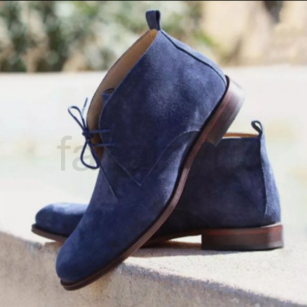 boots designer men casual versatile fashion work boot business, Black