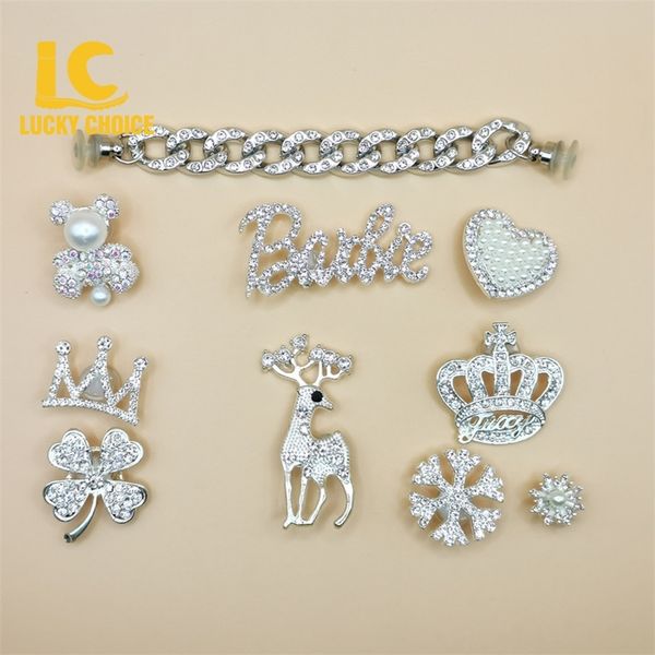 10pcs random rhinestones croc charms designer diy quality women shoes for chain clogs buckle kids boys girls gifts 220720, White;pink
10pcs random rhinestones croc charms designer diy quality women shoes for chain clogs buckle kids boys girls gifts 220720, White;pink