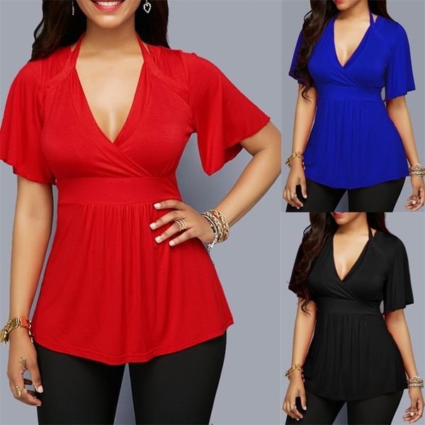 summer solid color was thin and deep v tie with hanging neck womens shirt 220527, White
summer solid color was thin and deep v tie with hanging neck womens shirt 220527, White