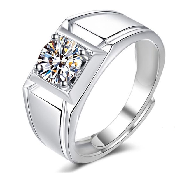 925 sterling silver ring classic luxury diamond jewelry 1ct moissanite wedding anniversary ring for men fine jewelry, Slivery;golden
925 sterling silver ring classic luxury diamond jewelry 1ct moissanite wedding anniversary ring for men fine jewelry, Slivery;golden