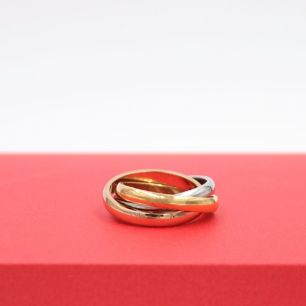 design three ring couple rings for women men fashion simple style jewelry with stainless steel 3 color love ring, Silver
design three ring couple rings for women men fashion simple style jewelry with stainless steel 3 color love ring, Silver