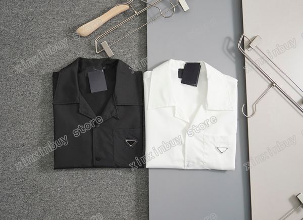 22ss men women designers casual shirts nylon metal triangle pocket shirt short sleeve crew neck streetwear xinxinbuy black white -xl, White;black
22ss men women designers casual shirts nylon metal triangle pocket shirt short sleeve crew neck streetwear xinxinbuy black white -xl, White;black