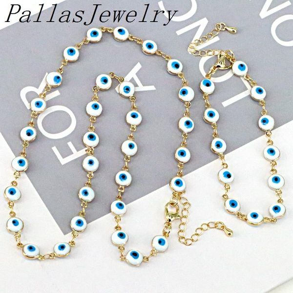 pendant necklaces 5pcs fashion turkish enamel eye necklace choker for women clavicle chain neck accessories set jewelry lucky gift, Silver
pendant necklaces 5pcs fashion turkish enamel eye necklace choker for women clavicle chain neck accessories set jewelry lucky gift, Silver