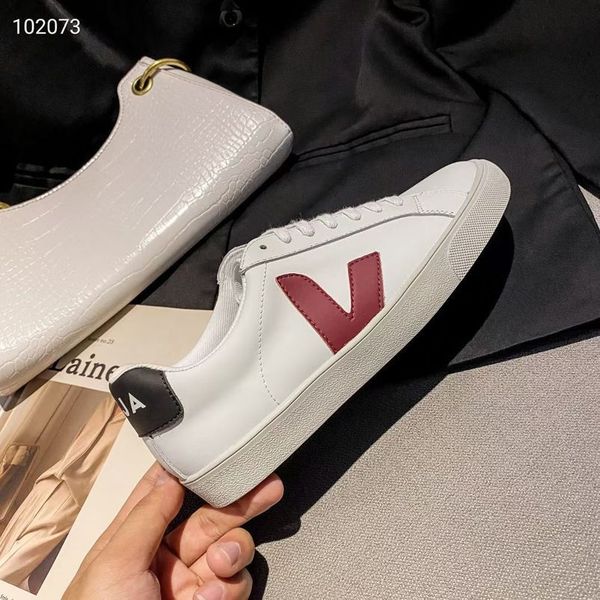 new mens veja v- leather extra sneakers women esplar calfskin trainers fashion white low-chaussures breathable running shoes 35, Black
new mens veja v- leather extra sneakers women esplar calfskin trainers fashion white low-chaussures breathable running shoes 35, Black