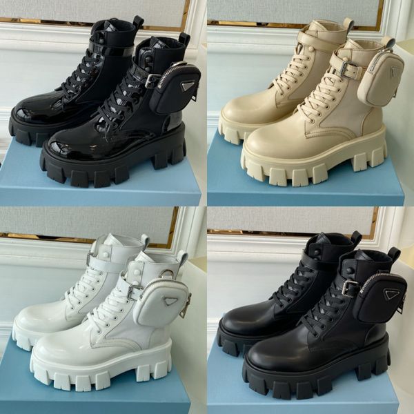 new men women designers boots calfskin martin shoe detachable nylon pouch combat shoes ladies outdoor thick bottom ankle boot 35-45, Black
new men women designers boots calfskin martin shoe detachable nylon pouch combat shoes ladies outdoor thick bottom ankle boot 35-45, Black