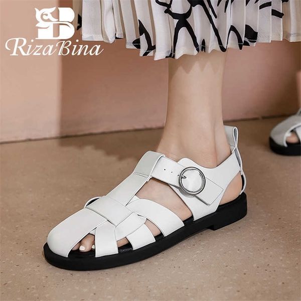 rizabina women shoes sandals real leather buckle strap beach sandals cool ladies footwear fashion summer size 3441 210624, Black
rizabina women shoes sandals real leather buckle strap beach sandals cool ladies footwear fashion summer size 3441 210624, Black
