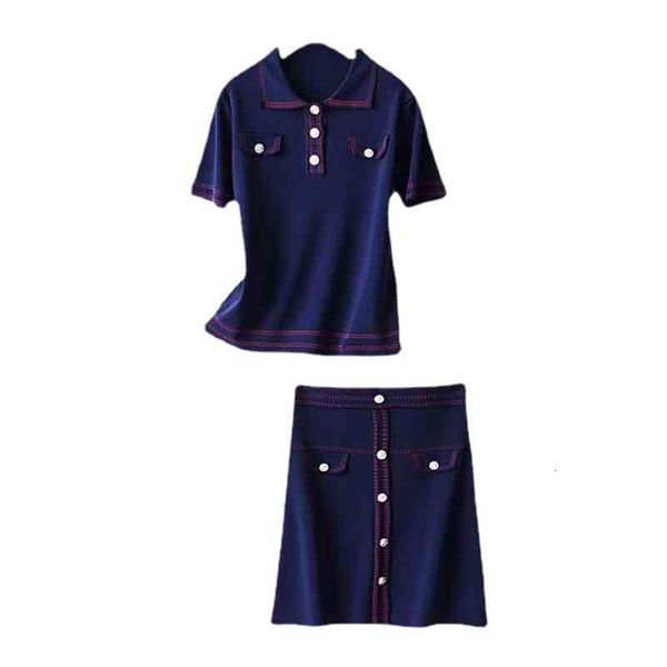 two piece dress early spring style small fragrance quality jacquard knit skirt short sleeve two piece suit, White
two piece dress early spring style small fragrance quality jacquard knit skirt short sleeve two piece suit, White