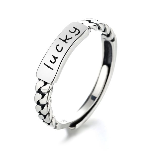 s925 ring niche design sterling silver lucky good luck fashion personality ins tide element ring open
s925 ring niche design sterling silver lucky good luck fashion personality ins tide element ring open