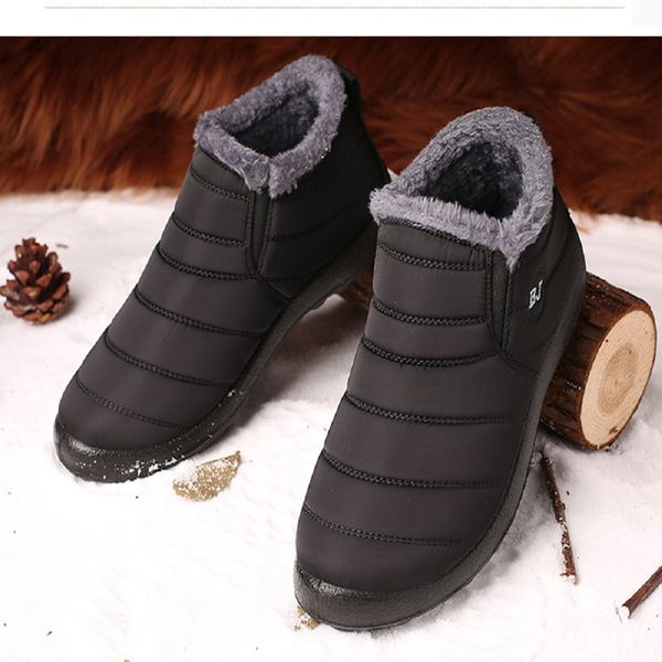 winter shoes for men boots slip on warm fur sneakers men snow boot waterproof ankle chaussure homme mans footwear, Black
winter shoes for men boots slip on warm fur sneakers men snow boot waterproof ankle chaussure homme mans footwear, Black