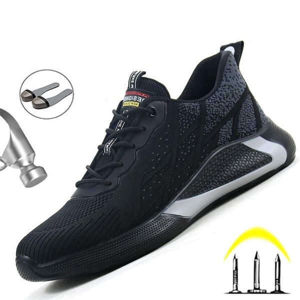 work safety shoes men indestructible sneakers work shoes male security steel toe shoes punctureproof work sneakers safety boots 220809, Black
work safety shoes men indestructible sneakers work shoes male security steel toe shoes punctureproof work sneakers safety boots 220809, Black