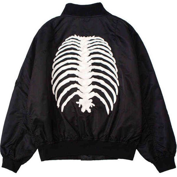 high street bomber jacket men skeleton patch embroidery jackets retro punk loose coat stand collar oversized streetwear spring t220816, Black;brown
high street bomber jacket men skeleton patch embroidery jackets retro punk loose coat stand collar oversized streetwear spring t220816, Black;brown