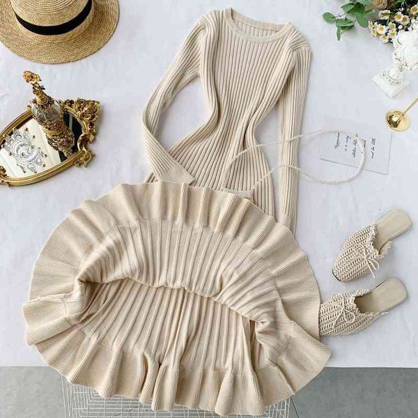 casual dresses chic mid length knee dress goddess autumn and winter long sleeve waist closing thin hip wrapped knitted fishtail skirt fi9u, Black;gray
casual dresses chic mid length knee dress goddess autumn and winter long sleeve waist closing thin hip wrapped knitted fishtail skirt fi9u, Black;gray