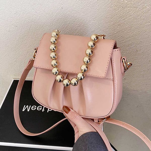 female small bag minority new fashion pearl chain handbag versatile pleated messenger small square bag
female small bag minority new fashion pearl chain handbag versatile pleated messenger small square bag