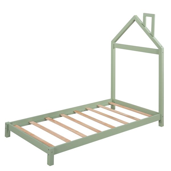 good bedroom furniture twin size wood platform bed with house shaped headboard green
good bedroom furniture twin size wood platform bed with house shaped headboard green