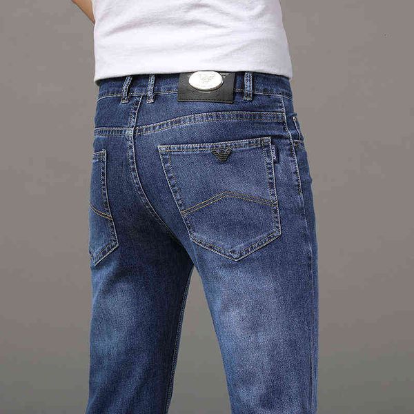 end high chiamania summer jeans men's slim straight elastic fashion casual pants, Blue
end high chiamania summer jeans men's slim straight elastic fashion casual pants, Blue