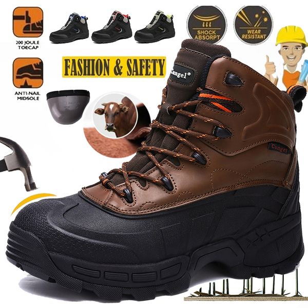 cungel men winter safety shoes steel toe casual shoes puncture-proof light weight work safety sneakers for men 220322, Black;brown
cungel men winter safety shoes steel toe casual shoes puncture-proof light weight work safety sneakers for men 220322, Black;brown
