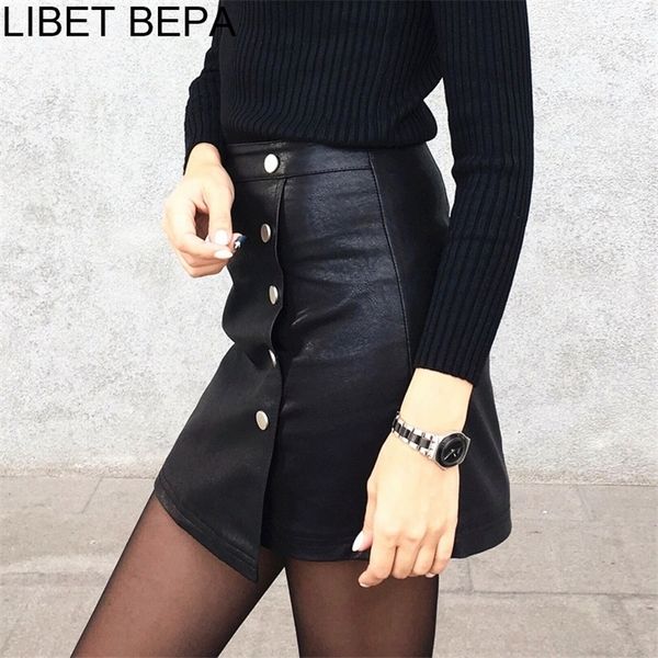 arrival spring women pu leather mini skirt a-line buttons high street skater skirt high waist elegant femininas sk8702 210315, Black
arrival spring women pu leather mini skirt a-line buttons high street skater skirt high waist elegant femininas sk8702 210315, Black