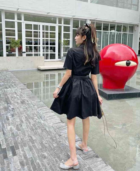 spring and summer new belt buckle lapel short sleeve dress women's medium and long skirt skirt outlet_tg8o, Black;gray
spring and summer new belt buckle lapel short sleeve dress women's medium and long skirt skirt outlet_tg8o, Black;gray