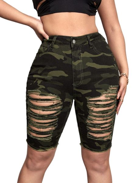sxy camo print ripped frayed raw trim skinny denim shorts x4vm#, White;black
sxy camo print ripped frayed raw trim skinny denim shorts x4vm#, White;black