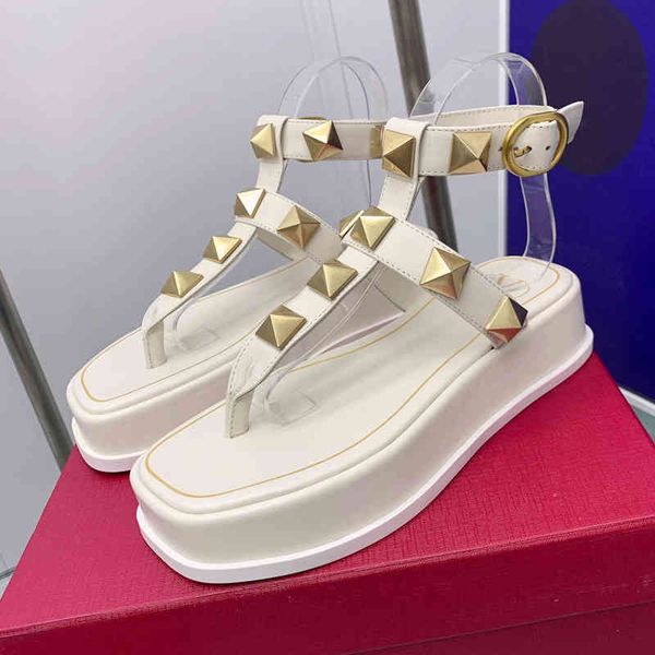 sandals summer big rivet white thick soled cowhide waterproof platform sandals muffin bottom casual roman women's shoes, Black
sandals summer big rivet white thick soled cowhide waterproof platform sandals muffin bottom casual roman women's shoes, Black