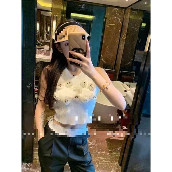 women's tanks & camis chaopai spring and summer small fragrance three-dimensional flower sweater women's fashion pure desire back, White
women's tanks & camis chaopai spring and summer small fragrance three-dimensional flower sweater women's fashion pure desire back, White