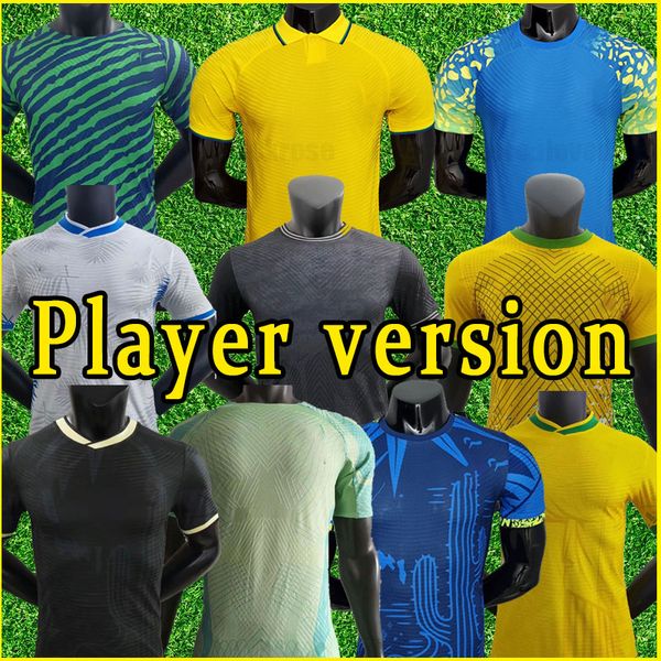 player version 2021 2022 2023 neymar jr coutinho vinicius soccer jersey brazils national team camisa brasil football shirt training silva ho, Black;yellow
player version 2021 2022 2023 neymar jr coutinho vinicius soccer jersey brazils national team camisa brasil football shirt training silva ho, Black;yellow