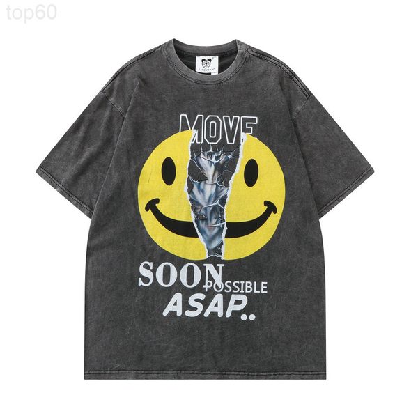men's t-shirts designer summer leisure fashion cartoon t-shirt 220g combed cotton washing water used smiling face loose short sleeve t-, White;black
men's t-shirts designer summer leisure fashion cartoon t-shirt 220g combed cotton washing water used smiling face loose short sleeve t-, White;black