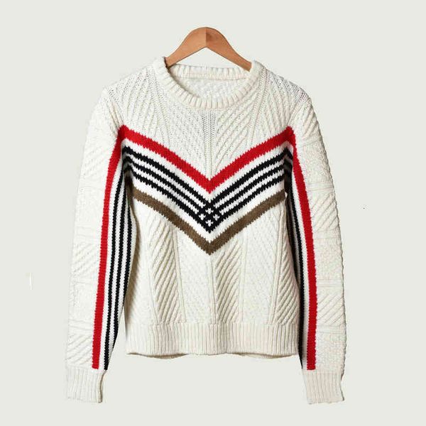 women's sweaters family autumn and winter color contrast temperament small fragrance slim fit geometric stripe sweater, White;black
women's sweaters family autumn and winter color contrast temperament small fragrance slim fit geometric stripe sweater, White;black