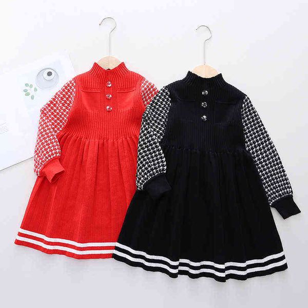 baby girl dress 1-6 years old autumn and winter knitted sweater dress girl knitted houndstooth puff sleeve pleated skirt dress l220715, Red;yellow
baby girl dress 1-6 years old autumn and winter knitted sweater dress girl knitted houndstooth puff sleeve pleated skirt dress l220715, Red;yellow